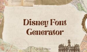 Disney Font Generator
