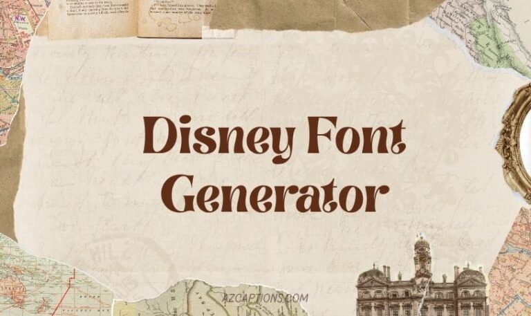 Disney Font Generator