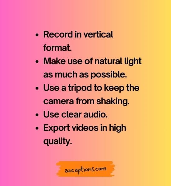 Create High Quality Videos
